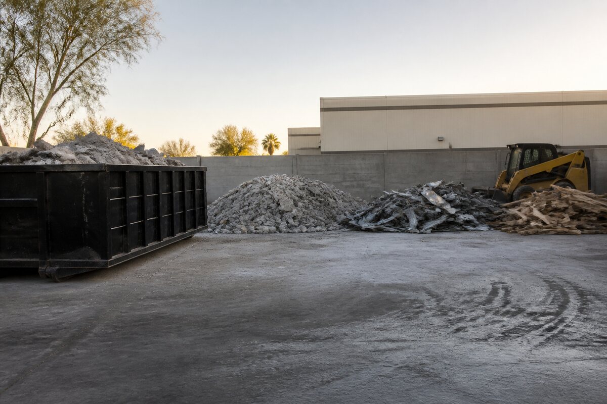 Commercial cleanout and material hauling